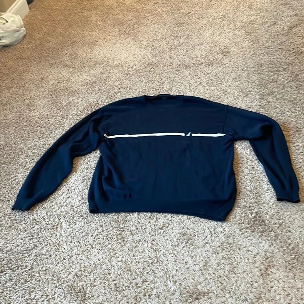 Mens navy sweater - Picture 2 of 5